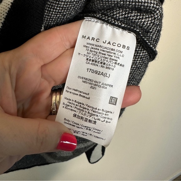 Marc Jacobs Monogram Oversized Knit Jumper and Monogram Knit Tube Skirt L/XL - Picture 8 of 16